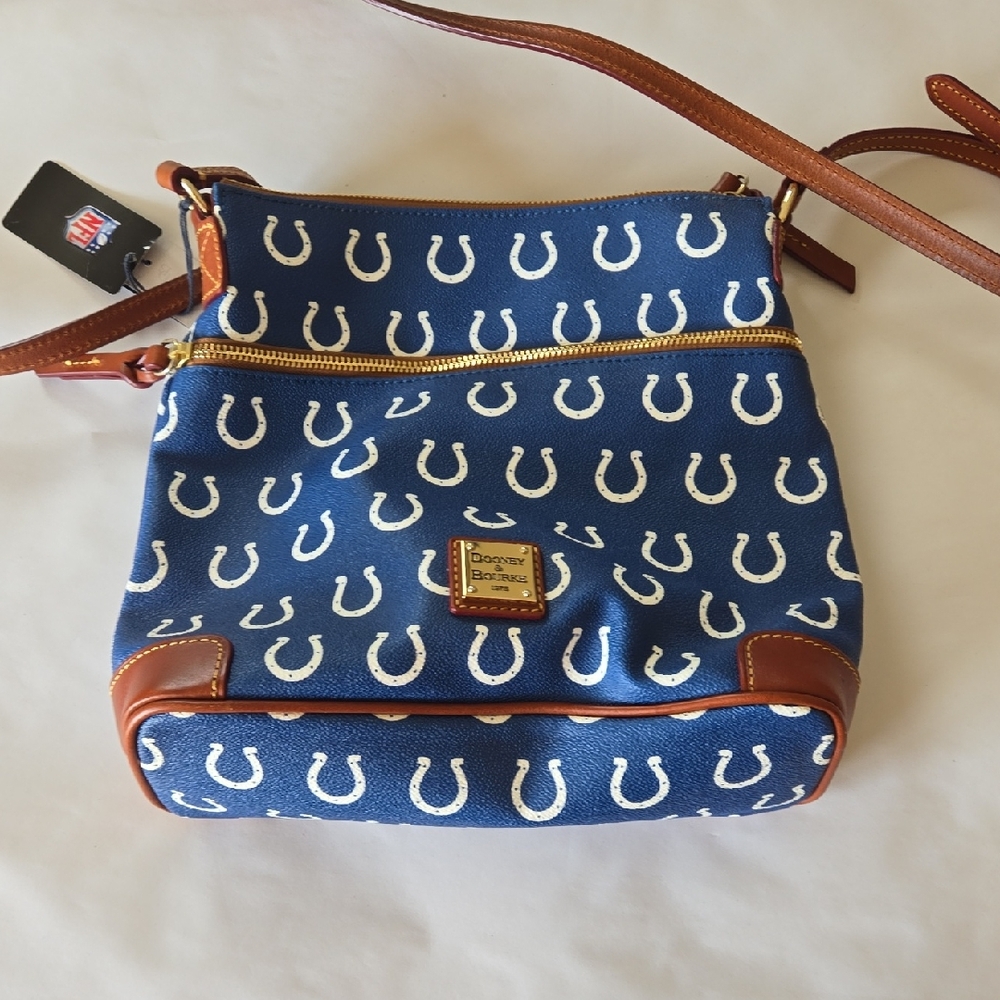 Dooney & Bourke Blue Horseshoe Crossbody Bag